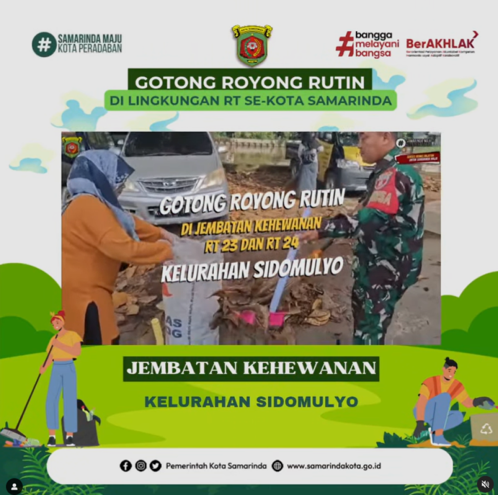 Kegiatan Kerja Bakti Bersama di sekitar area Jembatan Kehewanan RT. 23 dan RT. 24 (2/05/2025)
