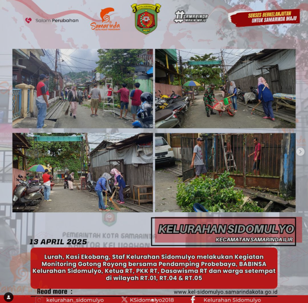 Kegiatan Monitoring Gotong Royong Bersama (14/04/2025)