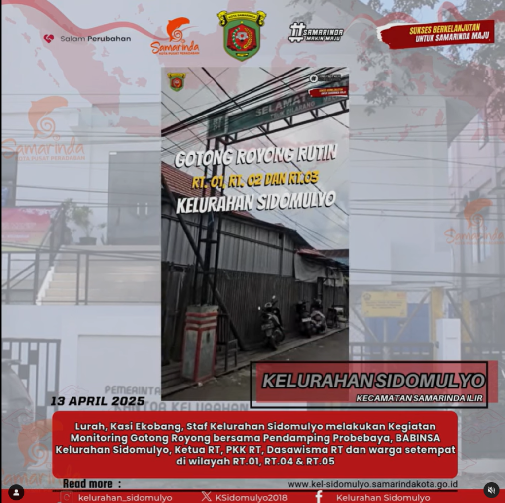 Kegiatan Monitoring Gotong Royong Bersama (14/04/2025)