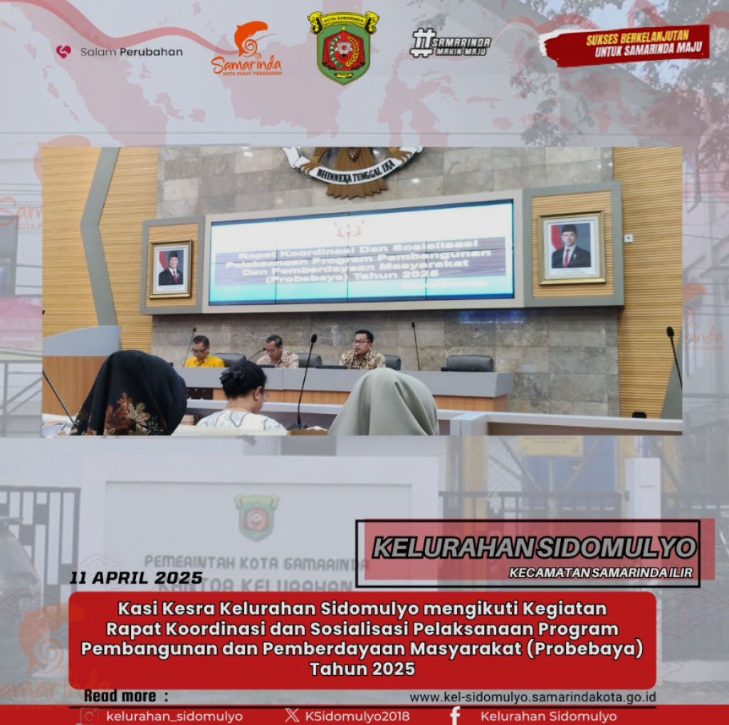 Kegiatan Rapat Koordinasi dan Sosialisasi Pelaksanaan Probebaya Tahun 2025. (14/04/2025)