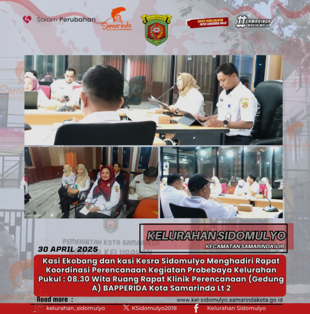 Kegiatan Rapat Koordinasi Perencanaan Kegiatan Probebaya Kelurahan (30/04/2025)