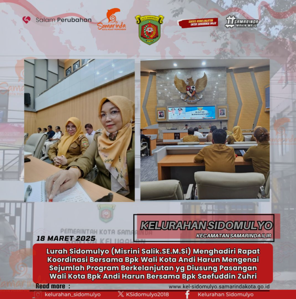 Kegiatan Rapat Koordinasi Sejumlah Program Berkelanjutan Walikota dan Wakil Walikota (18/03/2025)