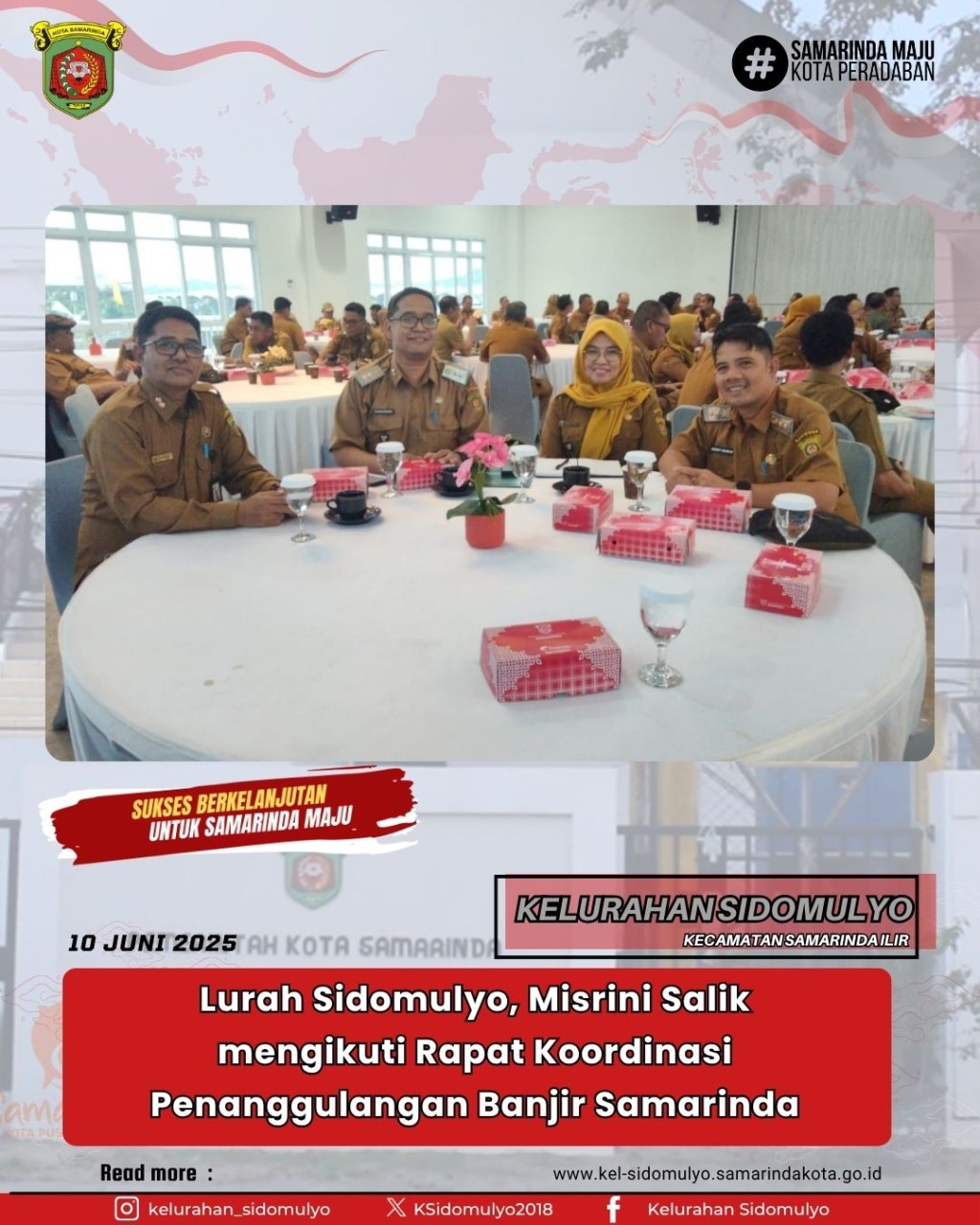 Rapat Koordinasi Penanggulangan Banjir di Balai Kota Samarinda (10/6/2025)