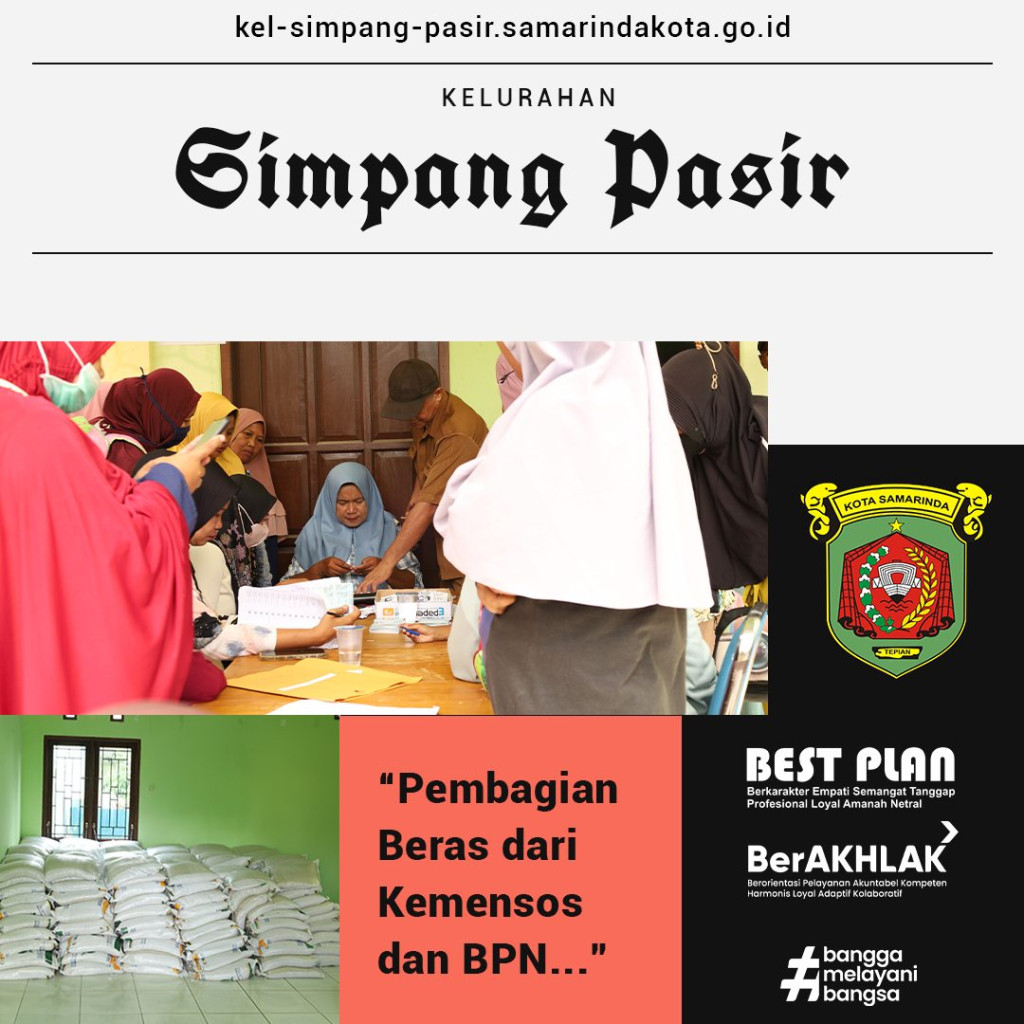 Pembagian Beras dari Kemensos dan BPN