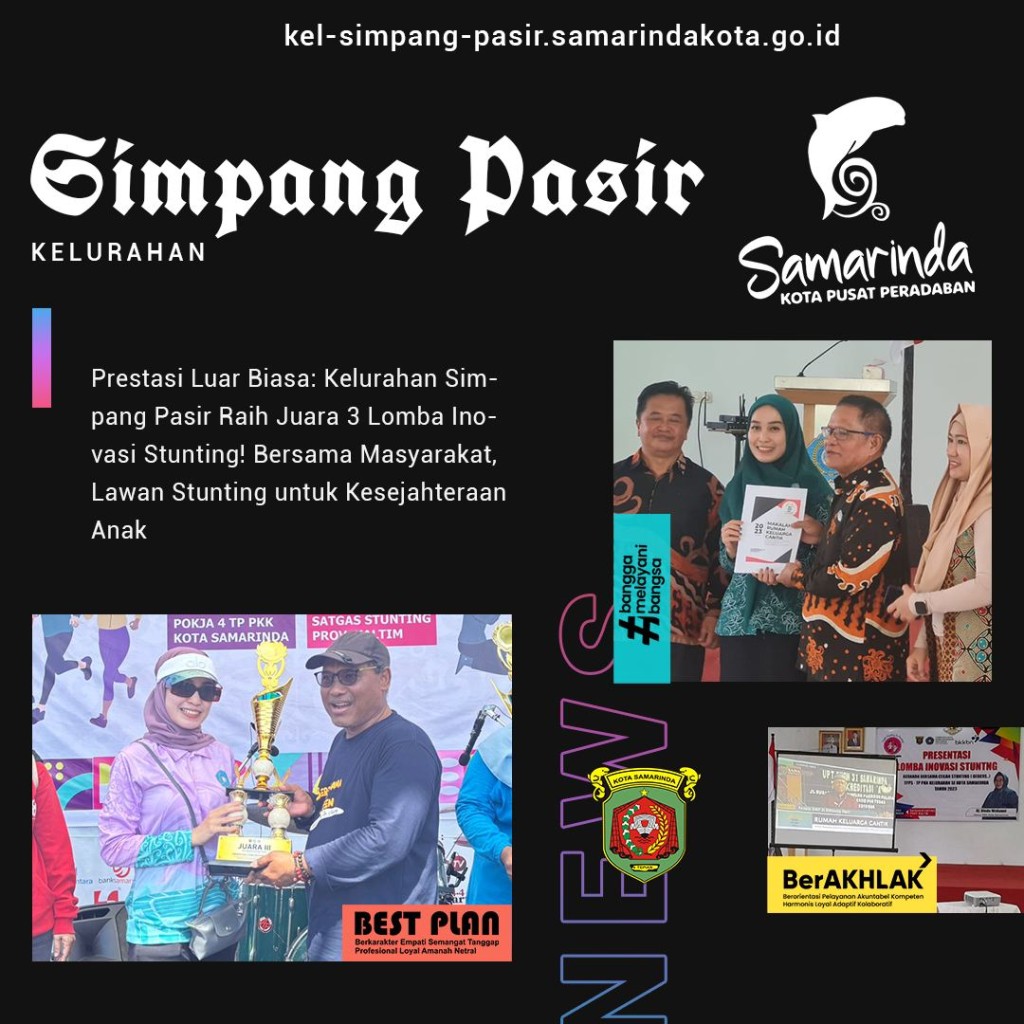 Kelurahan Simpang Pasir Meraih juara 3 dalam Lomba Inovasi Stunting