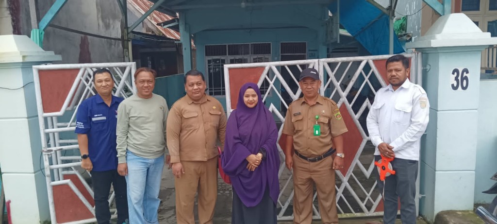 Pengukuran tanah di kelurahan sungai dama