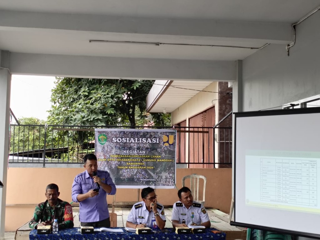 Pembebasan  lahan di jalan OTISTA