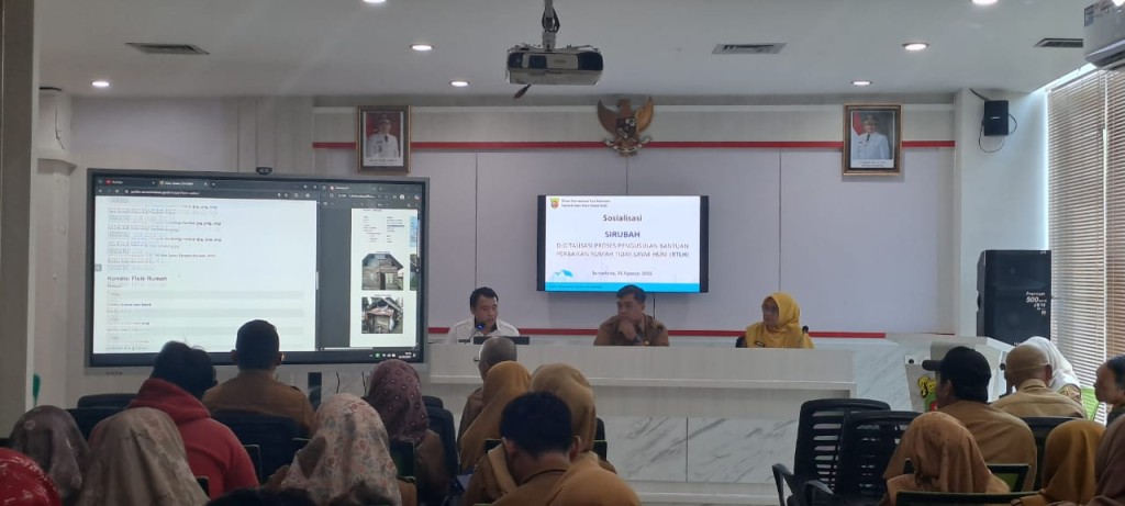 Sosialisasi Aplikasi SIRUBAH di Disperkim kota samarinda