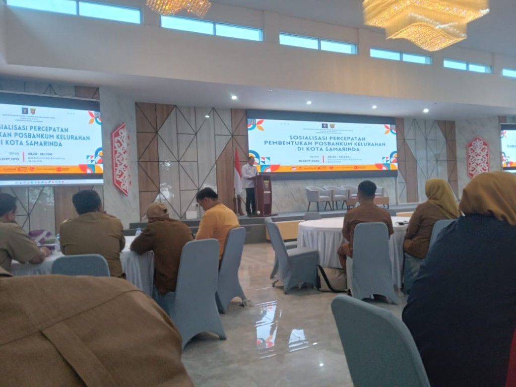 Kasi Pemerintahan Kelurahan Sungai Dama Ikuti Sosialisasi Percepatan Pembentukan Posbankum Kelurahan di Kota Samarinda
