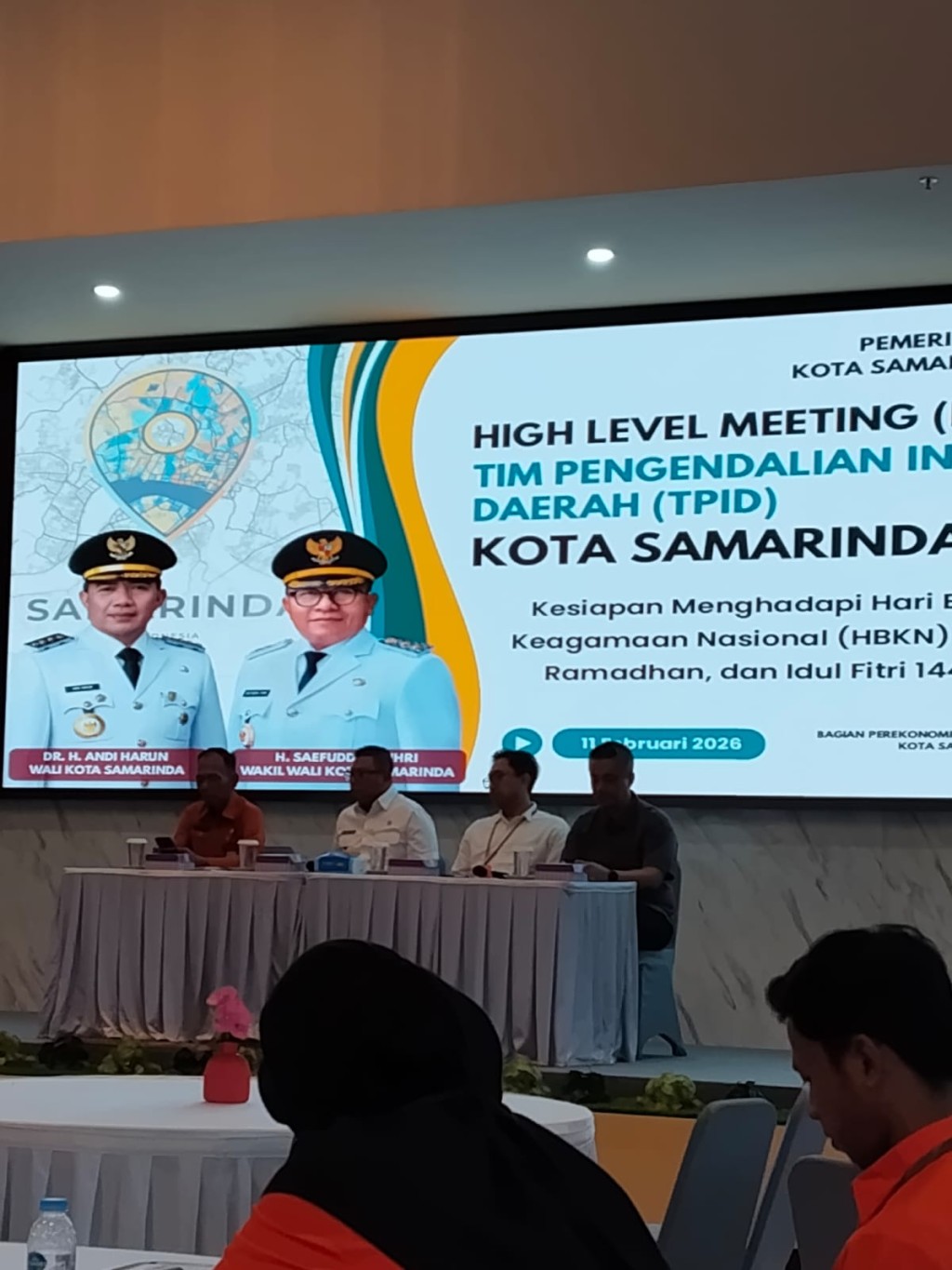 Kasi Ekobang Kelurahan Sungai Dama Wakili Lurah Hadiri High Level Meeting TPID Kota Samarinda