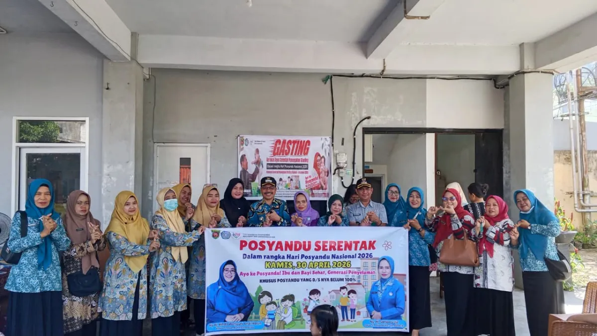 Monitoring Posyandu Serentak, Sinergi Kecamatan dan Kelurahan Sungai Dama Tingkatkan Layanan Kesehatan Warga