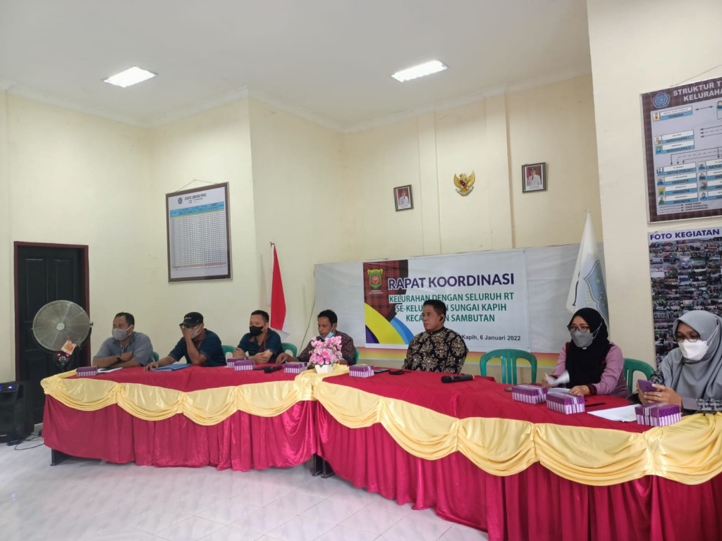 Rapat Koordinasi Lurah, LPM dan RT se Kelurahan Sungai Kapih