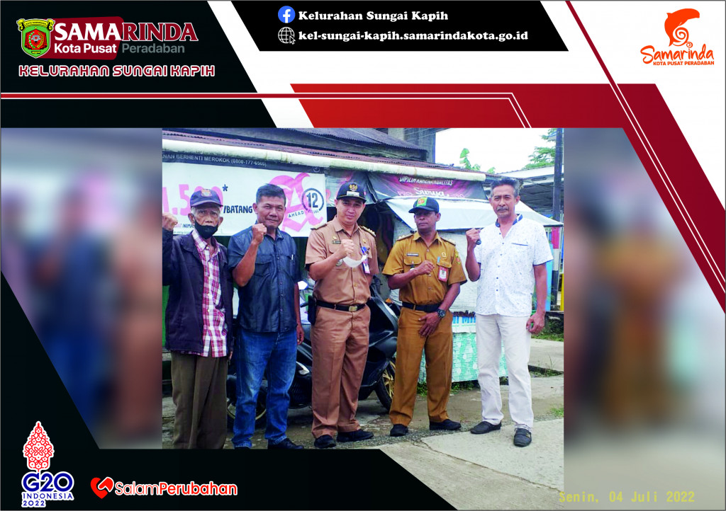 Camat Sambutan dan Lurah Sungai Kapih Lakukan Cek Fisik Lapangan