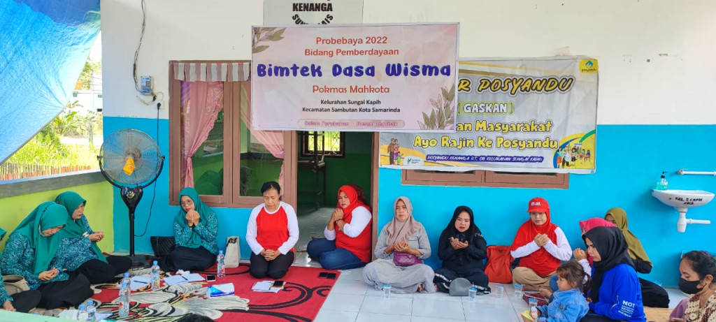 Probebaya 2022 Pokmas Mahkota Kegiatan Pemberdayaan " Bimtek Dasa Wisma  " Kelurahan Sungai Kapih