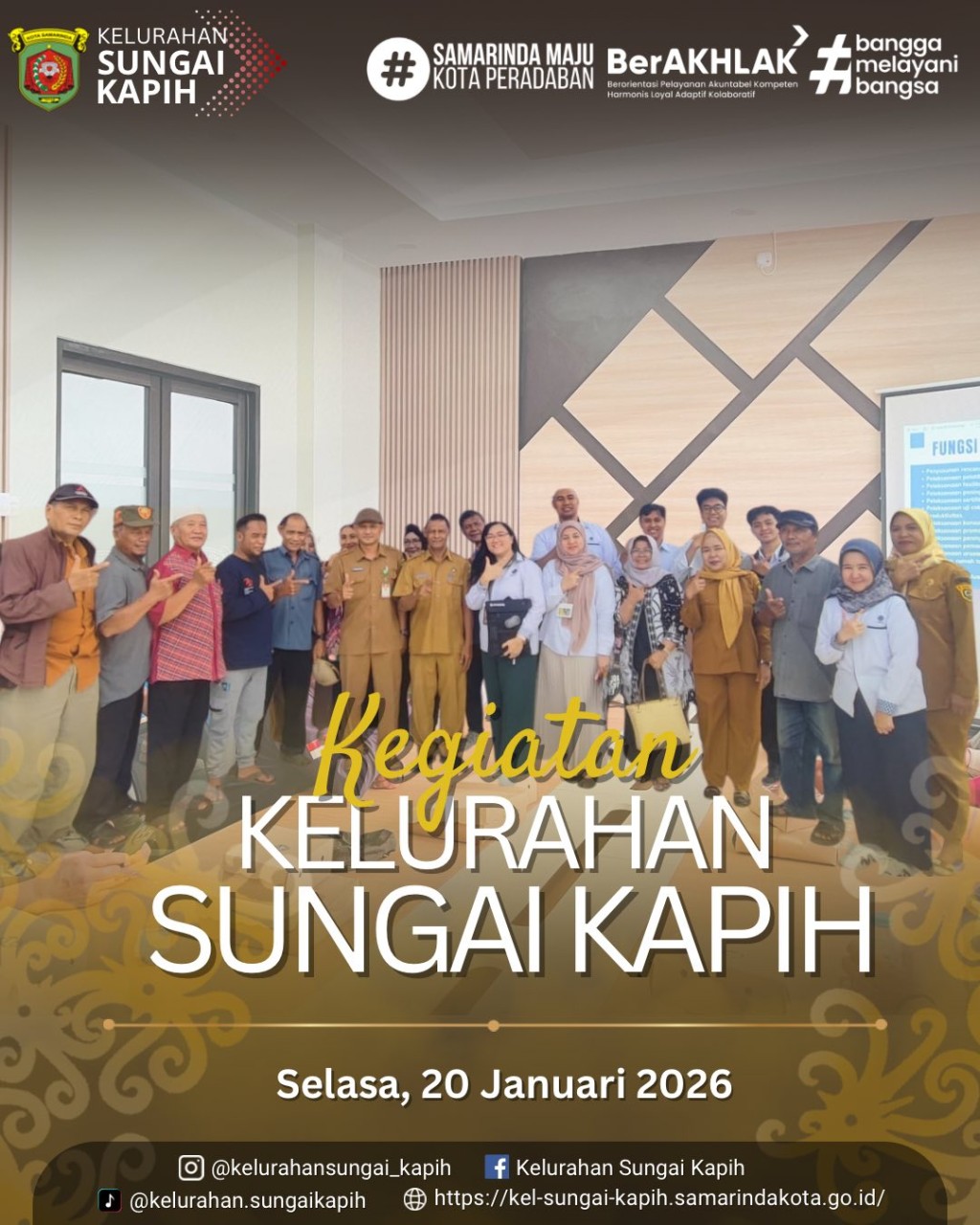 Kegiatan Kelurahan Sungai Kapih, Selasa 20 Januari 2026