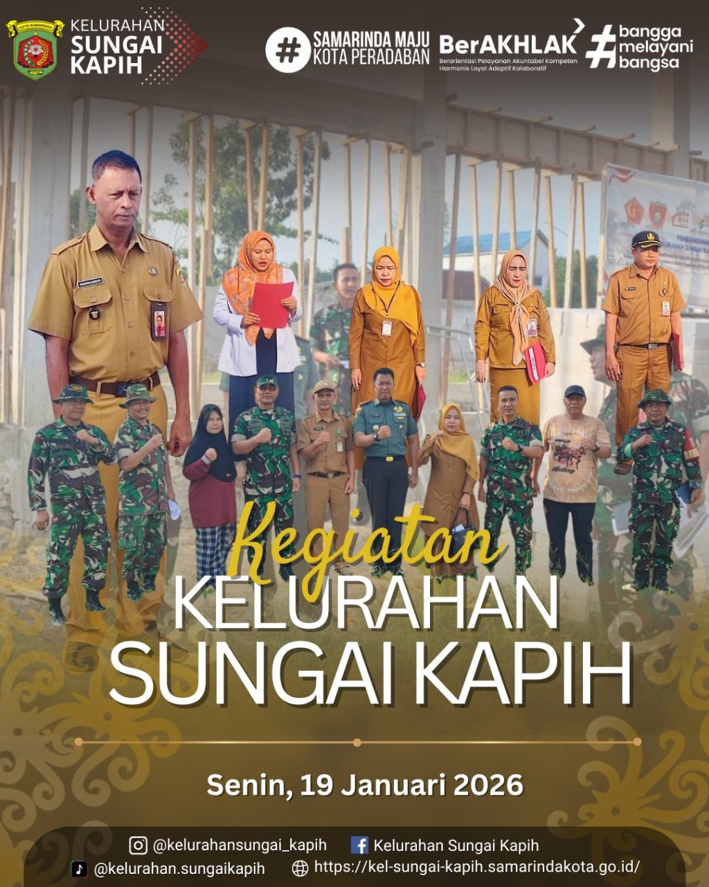Kegiatan Kelurahan Sungai Kapih, Senin 19 Januari 2026