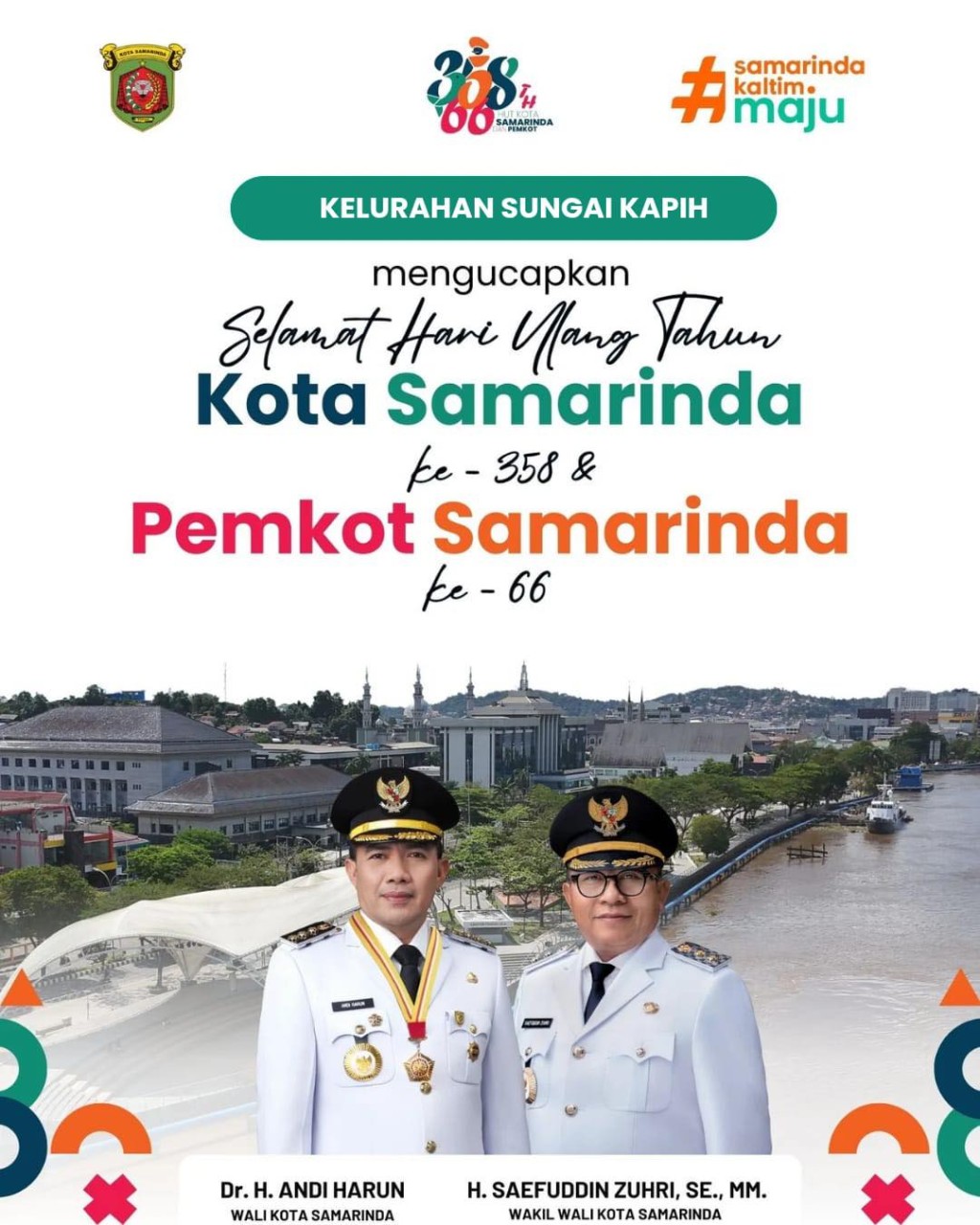 Selamat Hari Ulang Tahun Kota Samarinda ke-358, Selasa 20 Januari 2026
