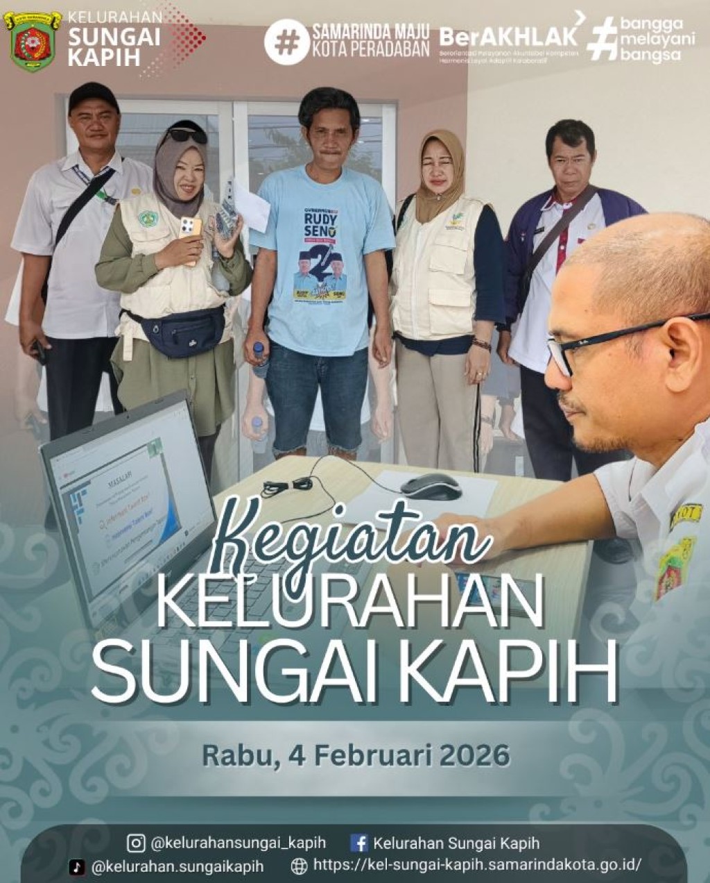 Kegiatan Kelurahan Sungai Kapih Rabu 4 Februari 2026