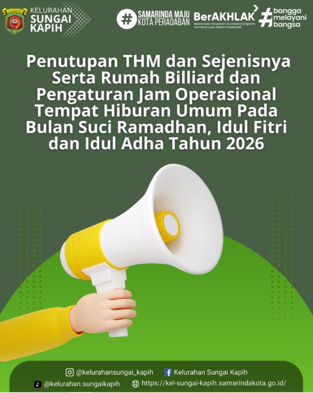 Menyambut bulan suci Ramadan dan hari raya,  14 Februari 2026