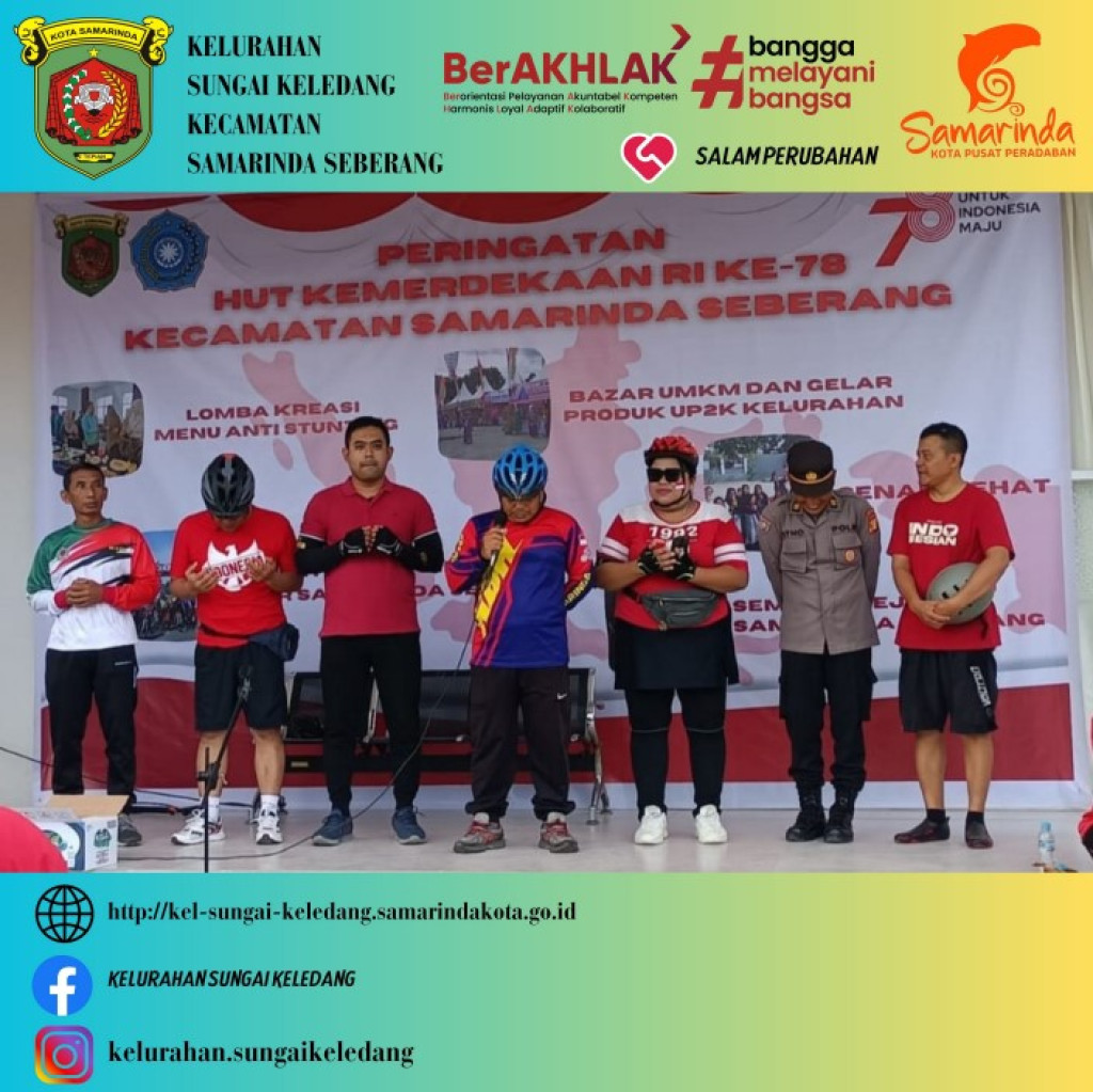 Peringatan Hut Kemerdekaan Ri Ke - 78 Tahun. Kecamatan Samarinda Seberang