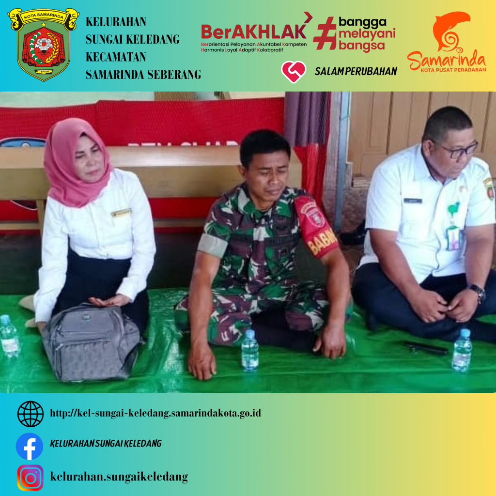 Menghadiri undangan Warga Pembacaan Doa Selamat Di Mulainya Pengerjaan Peningkatan Drainase.