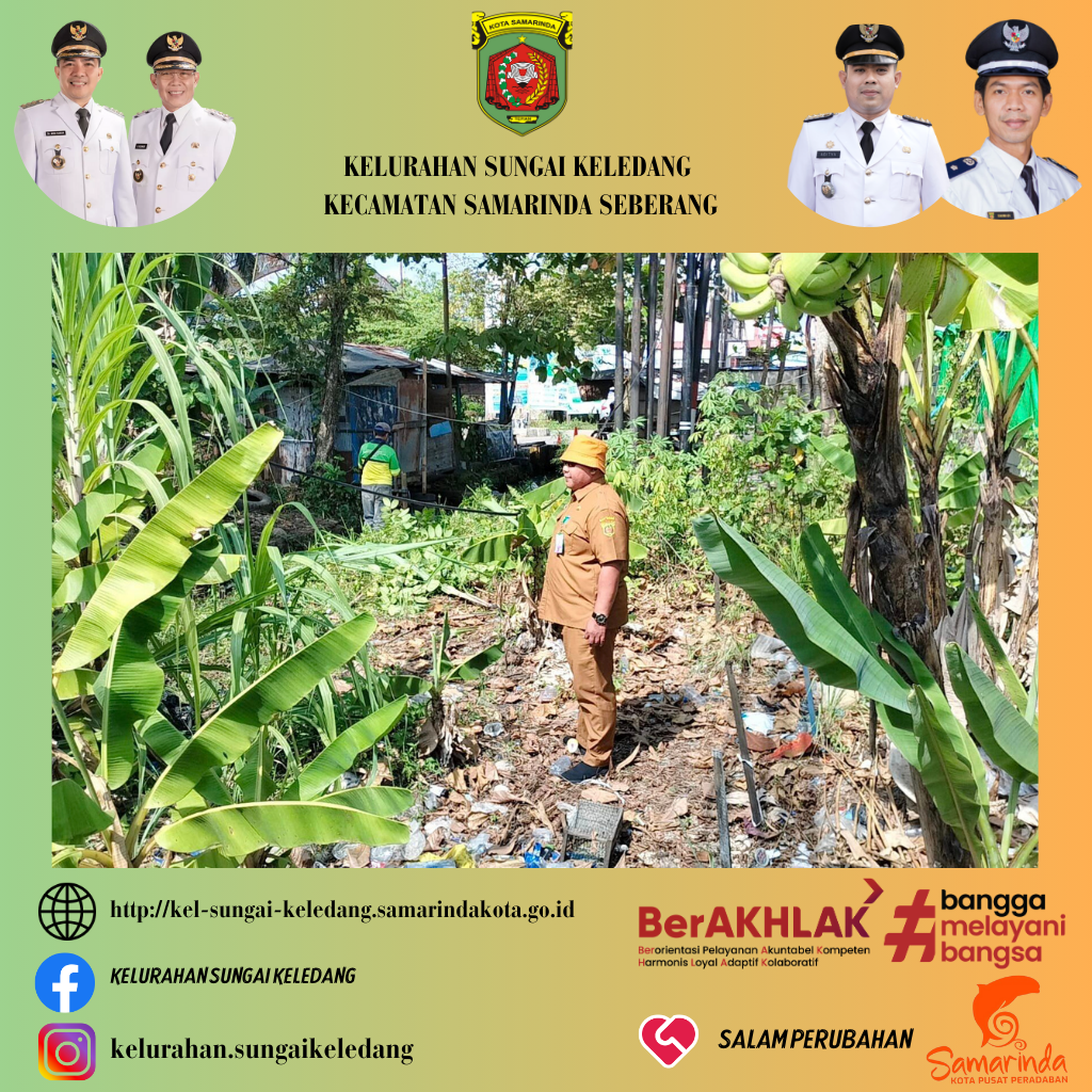 Monitoring yang ada kegiatan dan progres drainase di Kelurahan Sungai Keledang