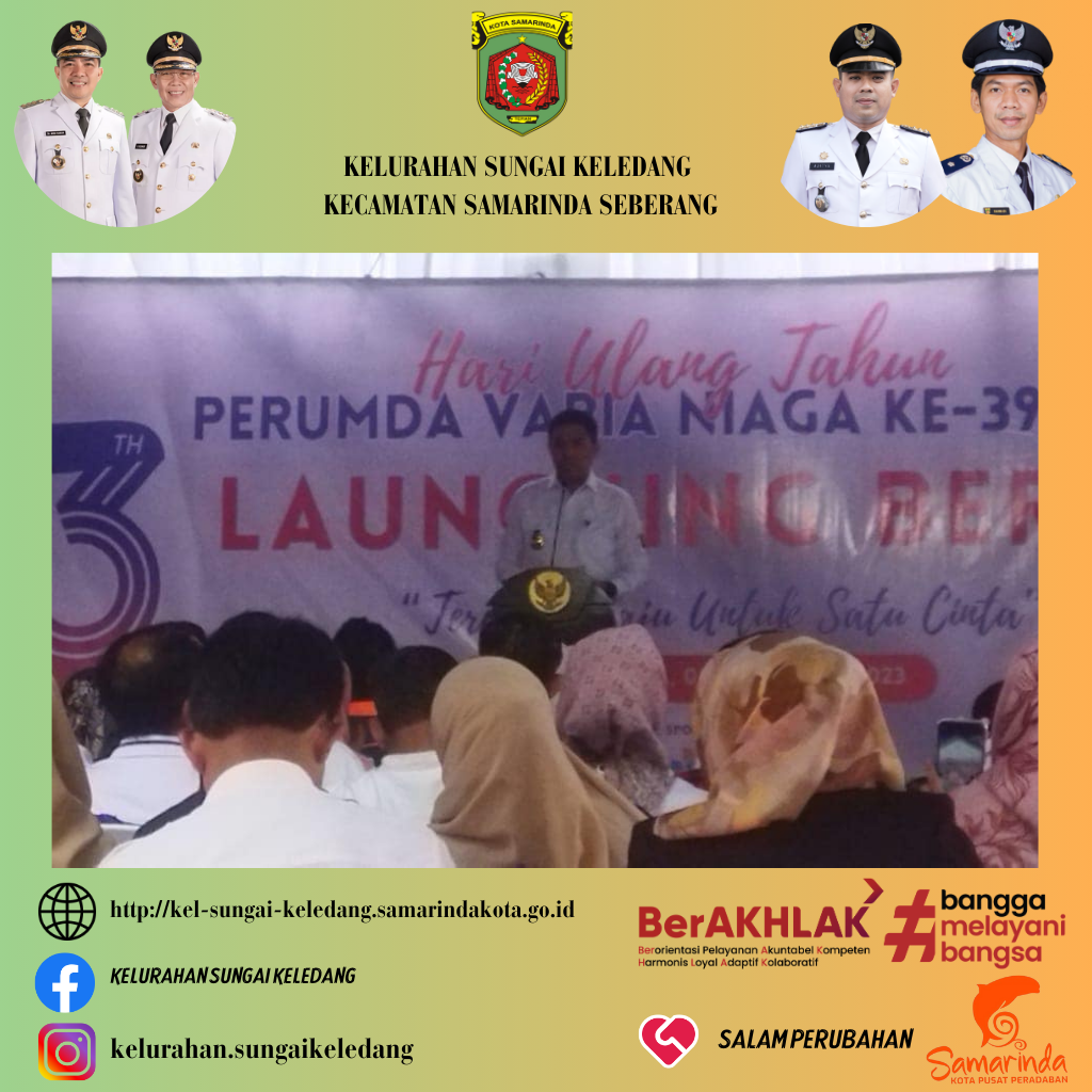 Menghadiri Hari Ulang Tahun Perumda Varia Niaga Ke 39 & Launching Produk Beras Bebaya.