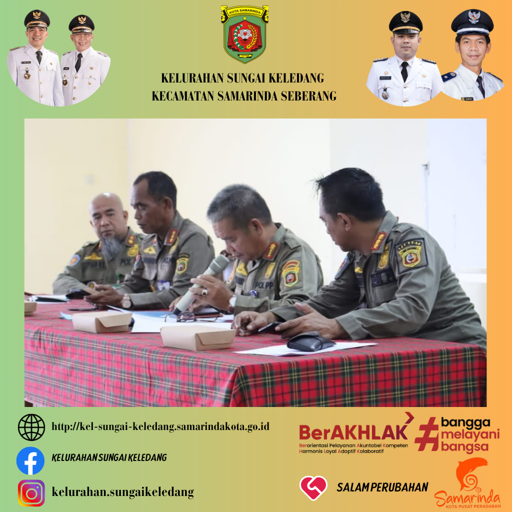 Rapat Kordinasi Pembinaan Satlinmas Menghadapi Pemilu Tahun 2024