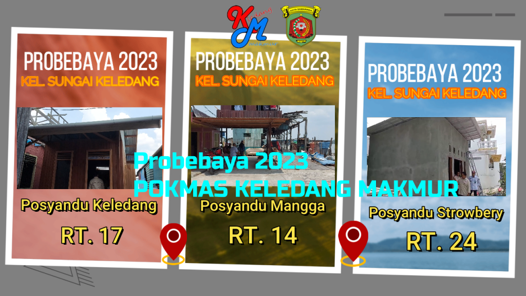Scan QR Nonton Youtube Peninjauan Kegiatan Probebaya 2023 Pokmas Keledang Makmur di Kelurahan Sungai Keledang