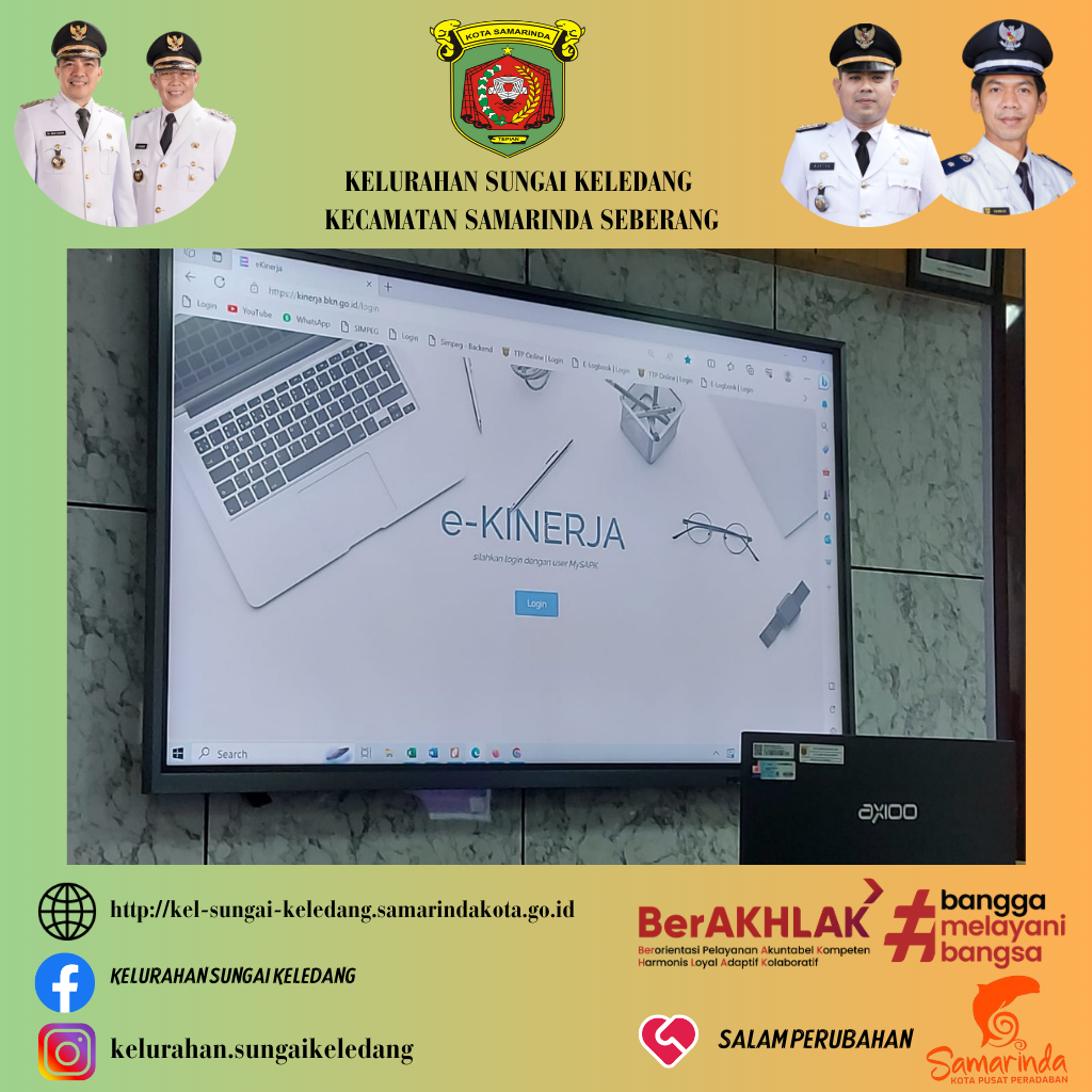 Kegiatan Sosialisasi e-kinerja Badan Kepegawaian Negara Di Lingkungan Pemerintah Kota Samarinda