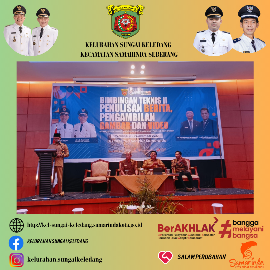 Bimtek Penulisan Berita II Dan Pengambilan Gambar & Video Di Lingkungan Pemkot Samarinda