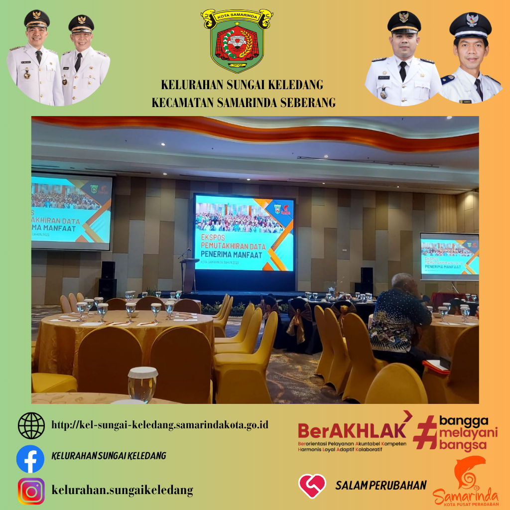 Ekspos Hasil Data Pemutakhiran Penerima Manfaat Kota Samarinda Tahun 2023.
