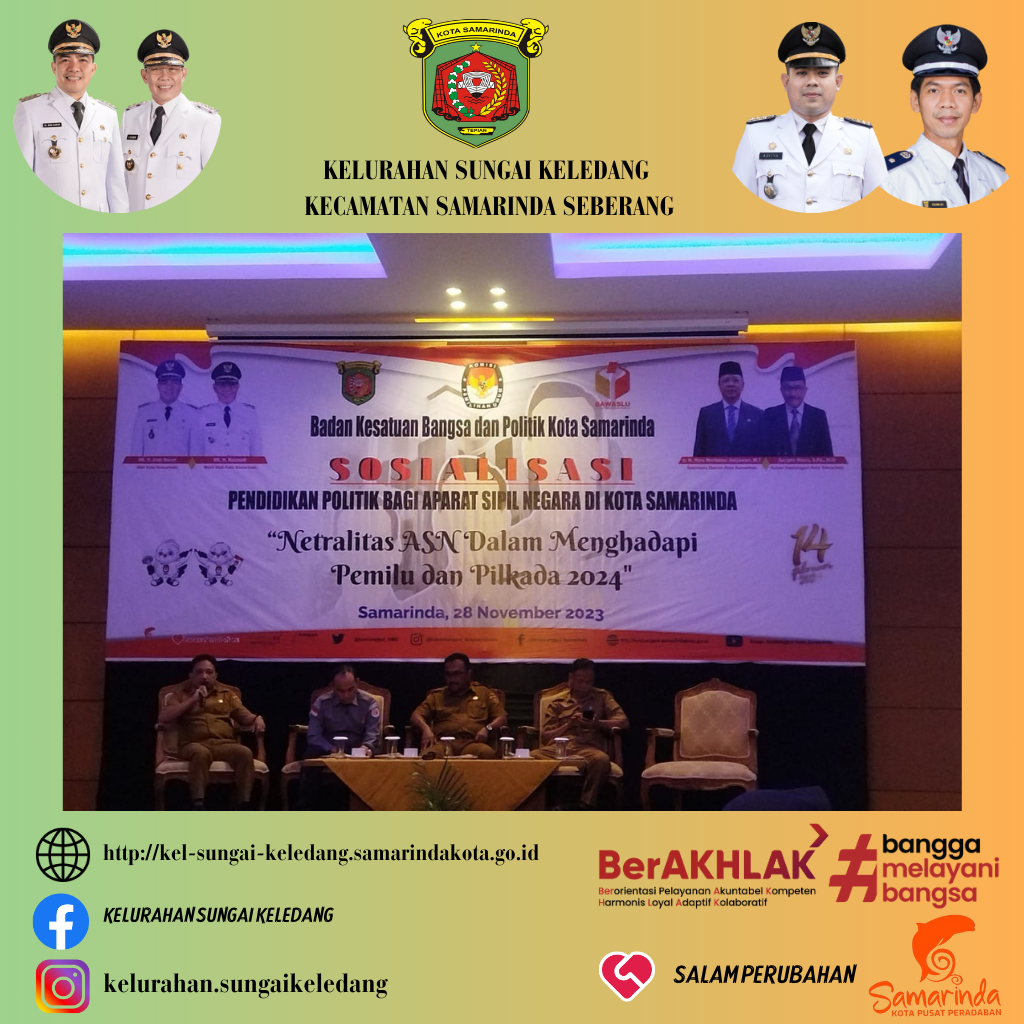 Sosialisasi Pendidikan Politik Denga Tema "Netralitas ASN Dalam Menghadapi Pemilu Dan Pilkada 2024