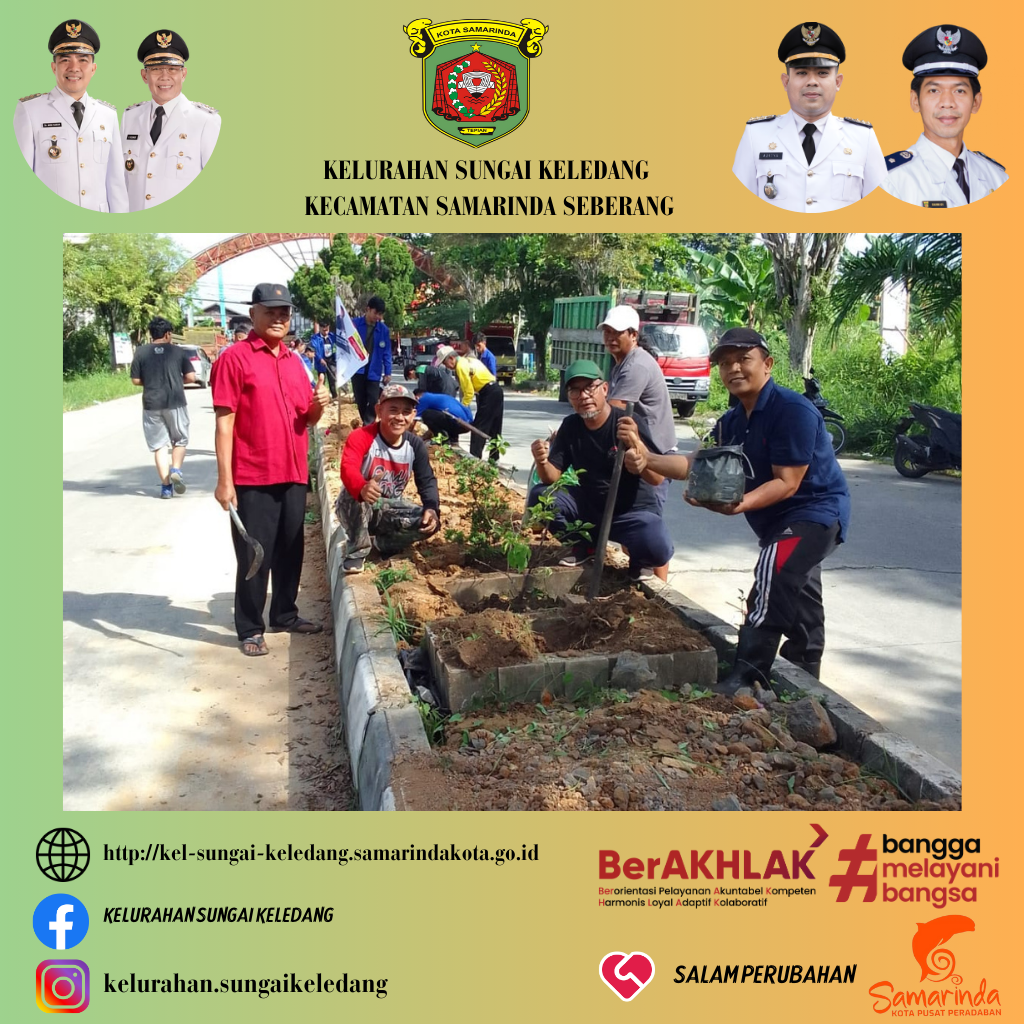 Kegiatan Gotong Royong Di Lingkungan RT Kel.Sungai Keledang