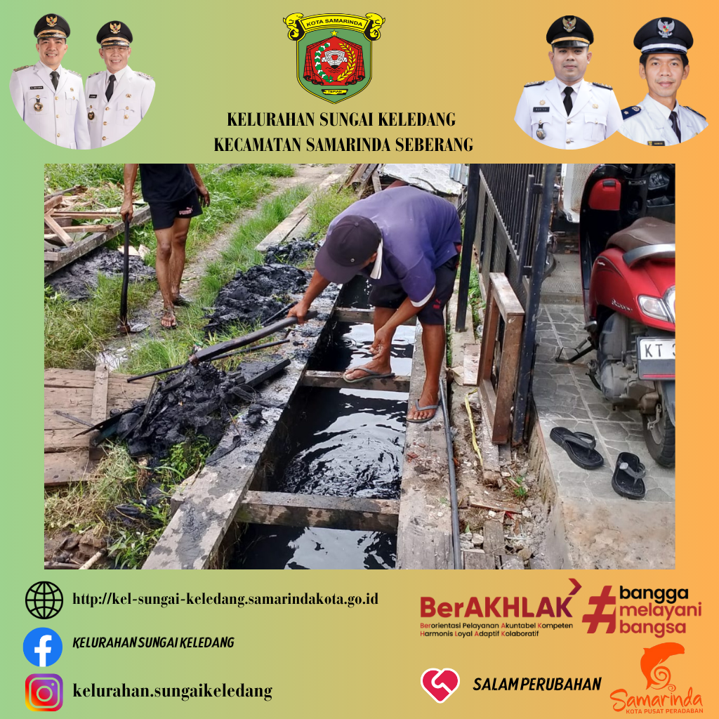 Kegiatan Gotong Royong Di Lingkungan RT Kel.Sungai Keledang