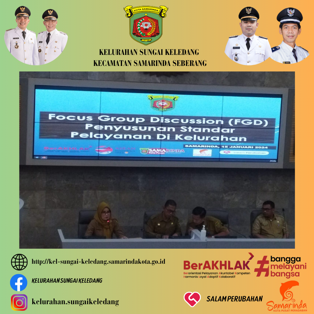 Menghadiri Forum Group Discussion (FGD) Penyusunan Standar Pelayanan Di Kelurahan