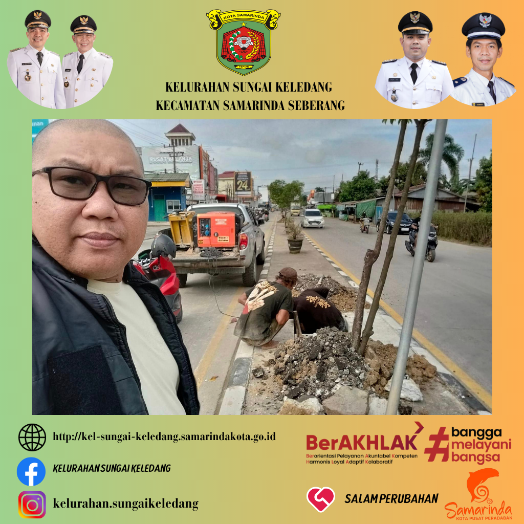 Monitoring Pekerjaan Penggalian Lubang Lampu Penerangan Jalan Umum (LPJU) Jl.Bung Tomo Poros
