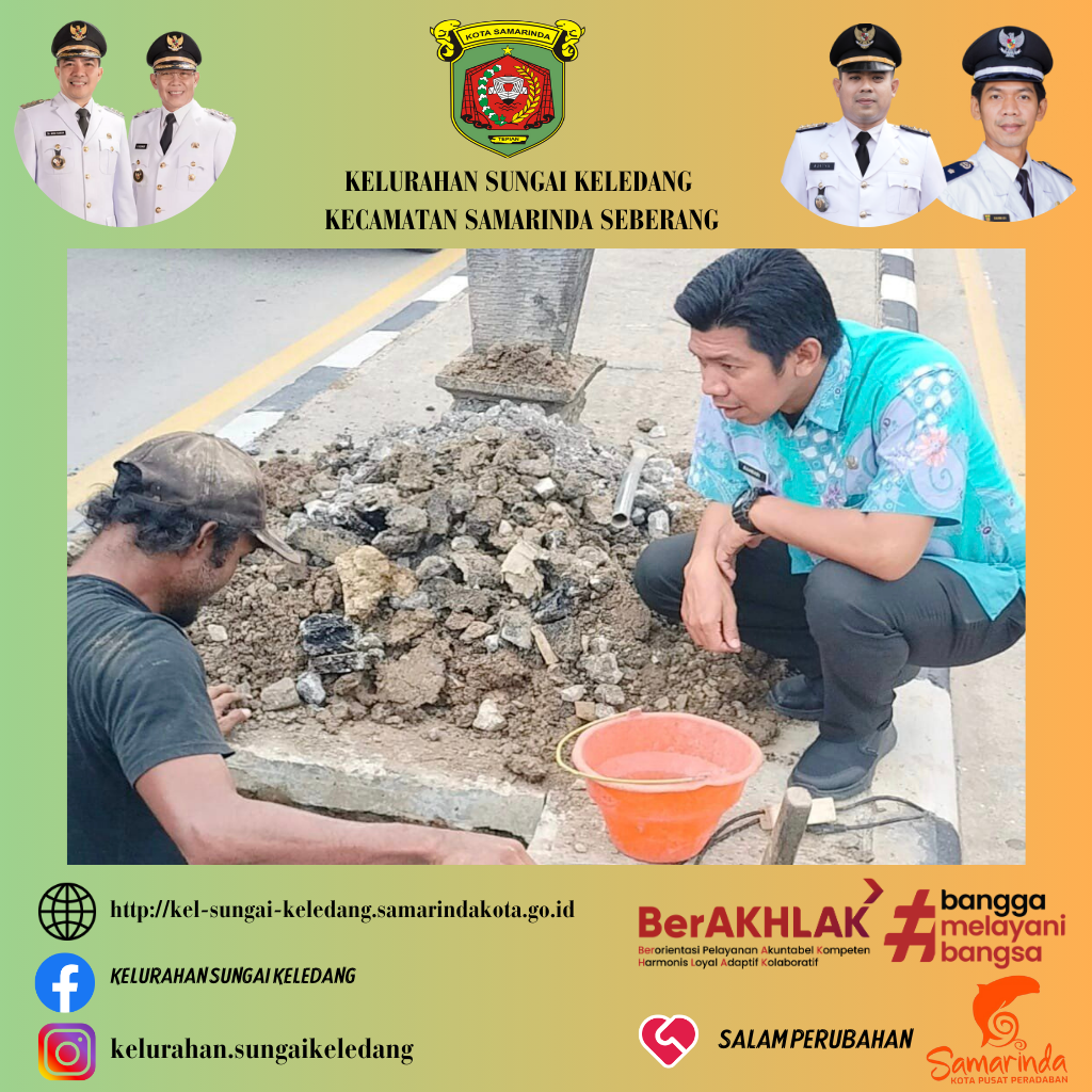 Monitoring Pekerjaan Penggalian Lubang Lampu Penerangan Jalan Umum (LPJU) Jl.Bung Tomo Poros.