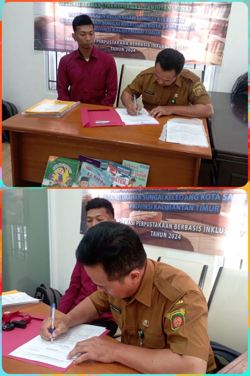 Menerima Bantuan Buku dari Perpusnas RI Tahap 2