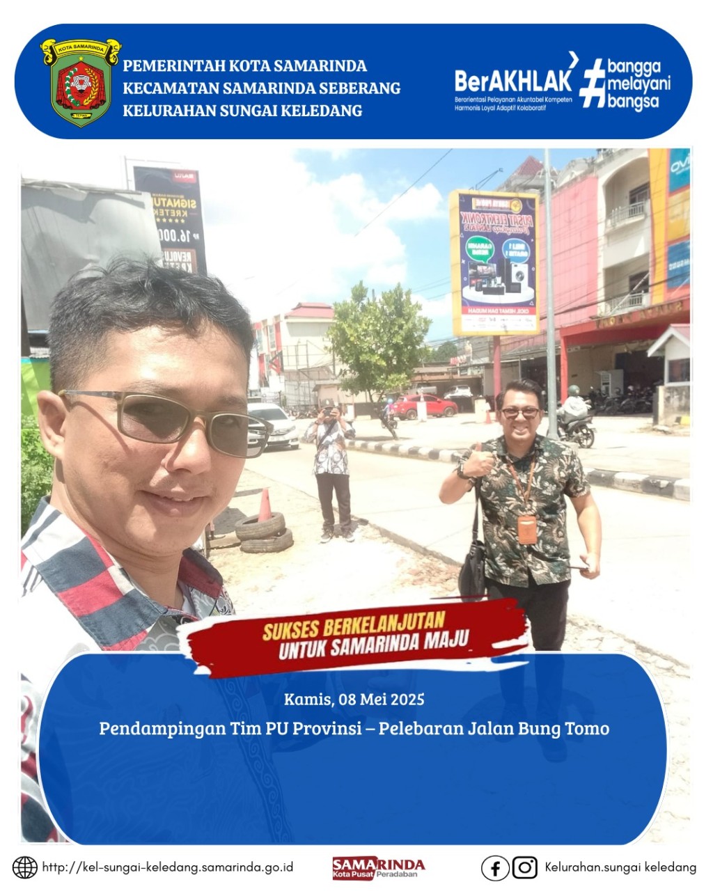 Pendampingan Tim PU Provinsi – Pelebaran Jalan Bung Tomo