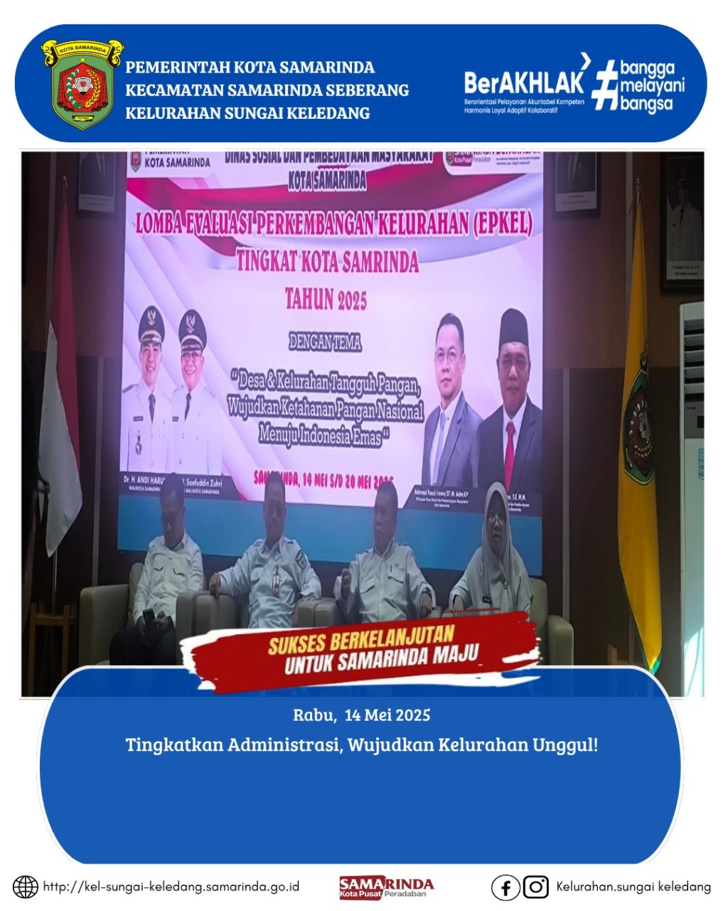 menghadiri kegiatan Verifikasi Dokumen Kota Sehat 2025 yang dilaksanakan oleh Forkom Kecamatan Sehat dan POKJA Kelurahan Sehat Se-Kota Samarinda. 
