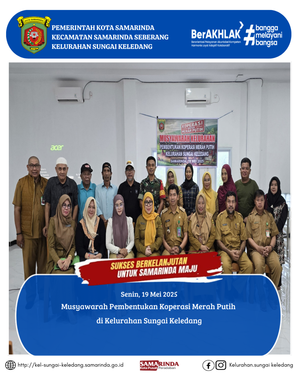 Musyawarah Pembentukan Koperasi Merah Putih di Kelurahan Sungai Keledang