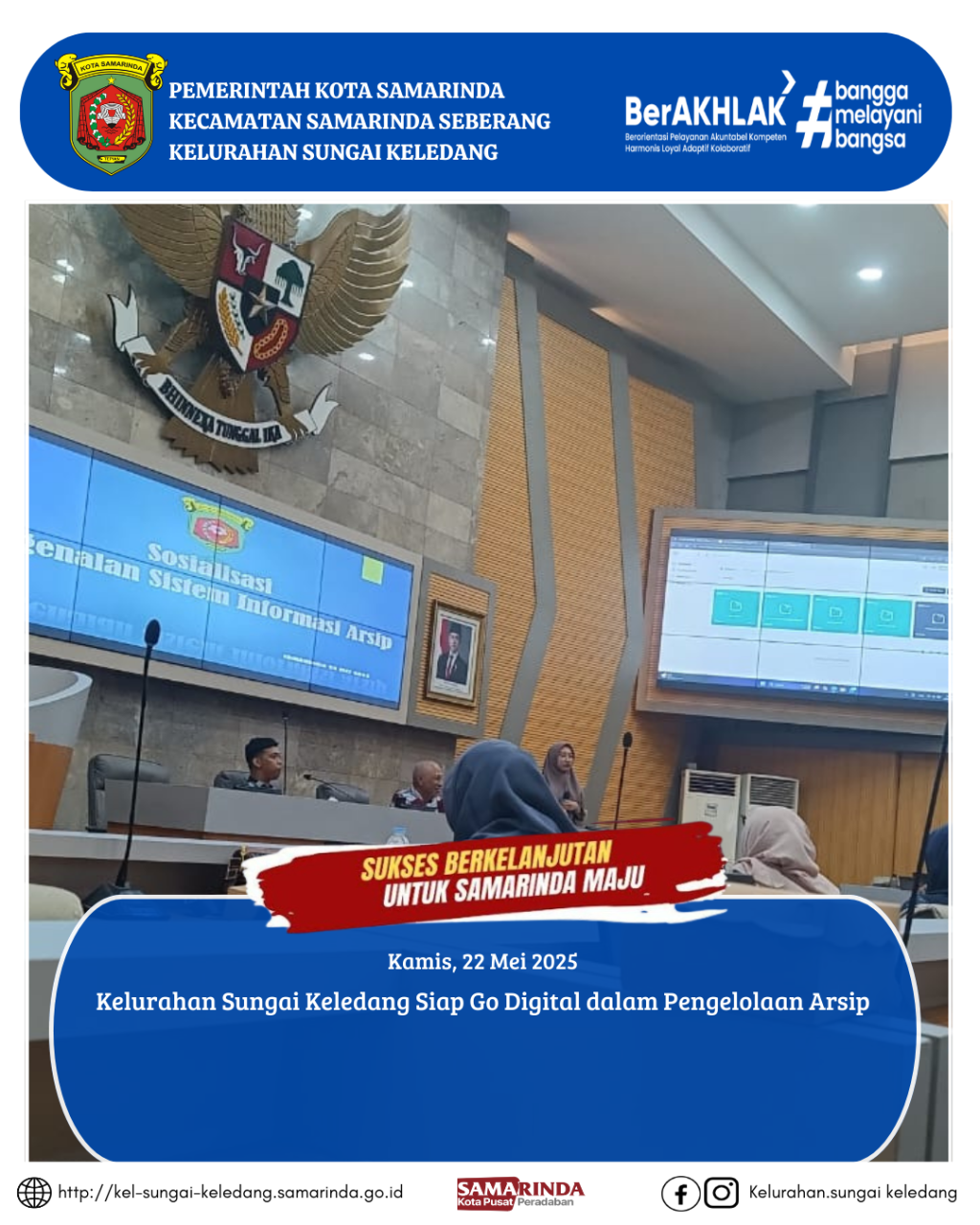 Sosialisasi pengenalan digitalisasi kearsipan melalui sistem informasi layanan arsip (silayar).