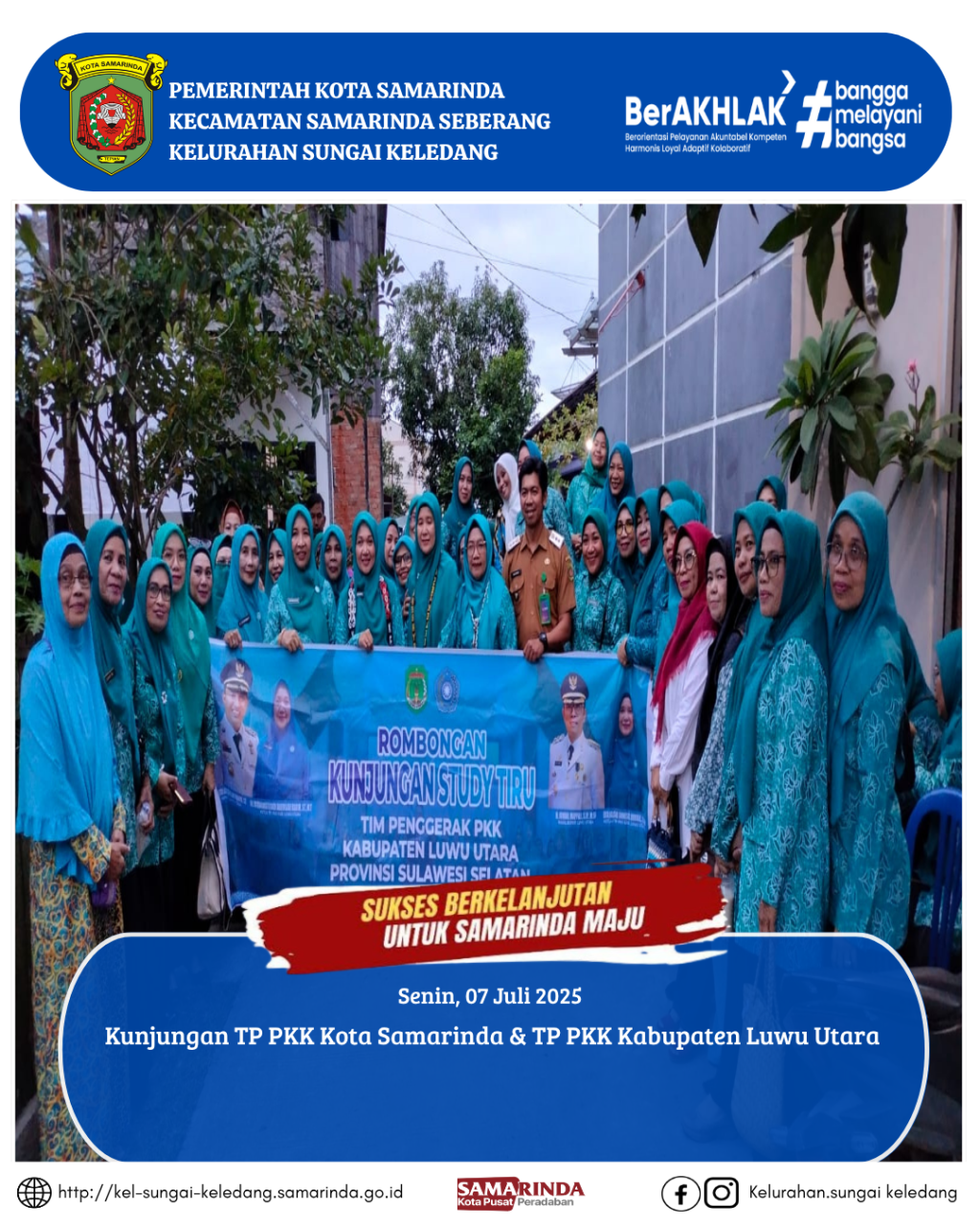 Kunjungan TP PKK Kota Samarinda & TP PKK Kabupaten Luwu Utara