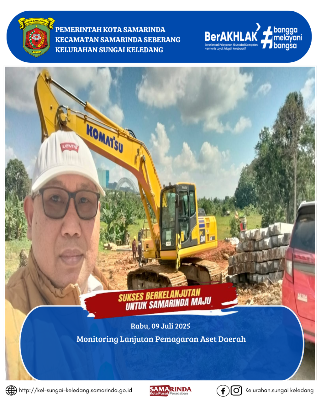 Monitoring Lanjutan Pemagaran Aset Daerah