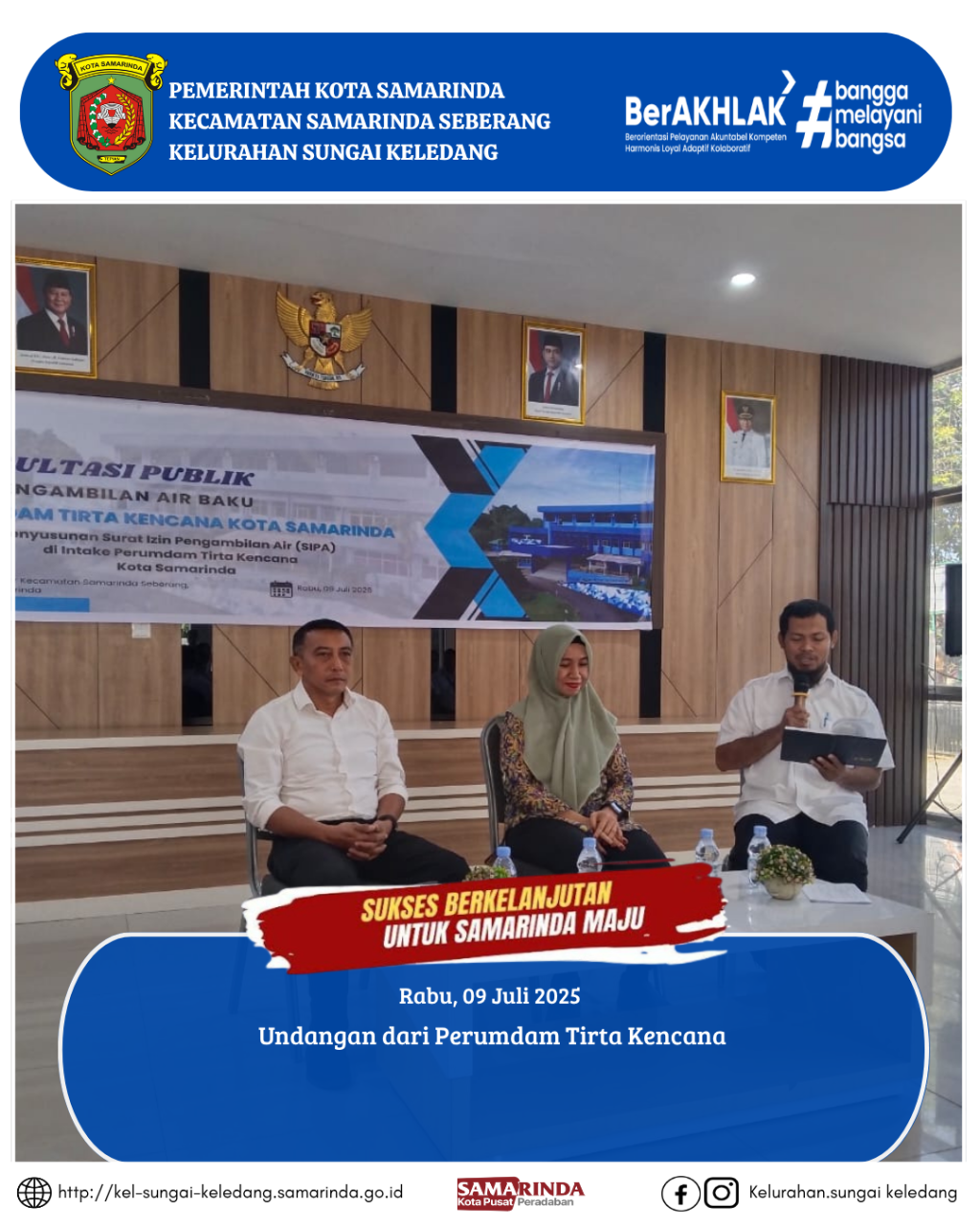 Undangan dari Perumdam Tirta Kencana