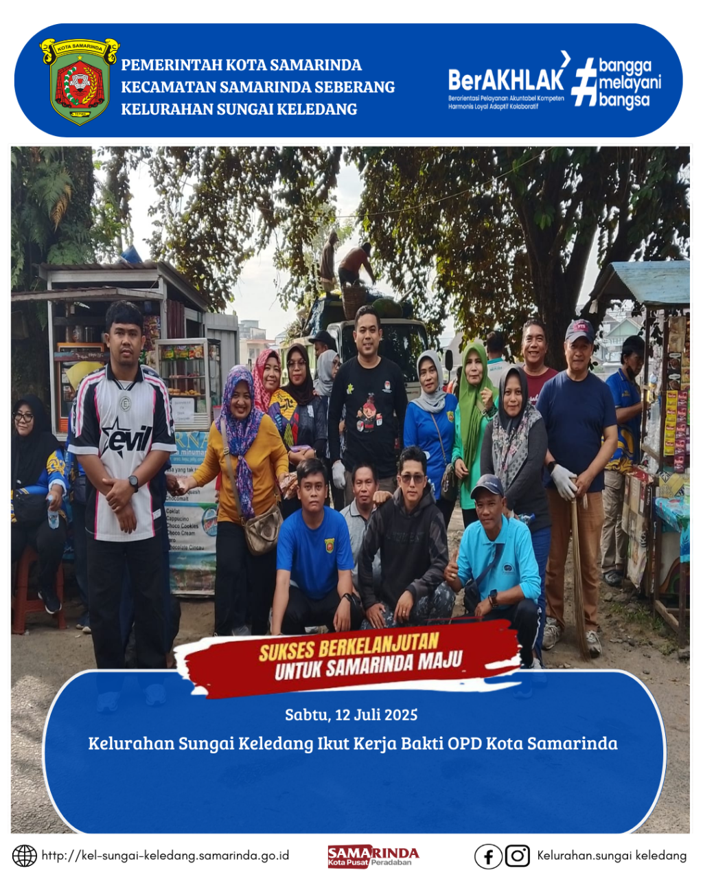 Kelurahan Sungai Keledang Ikut Kerja Bakti OPD Kota Samarinda