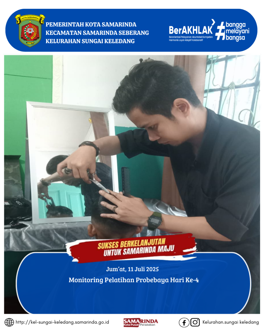 Monitoring Pelatihan Probebaya Hari ke-4