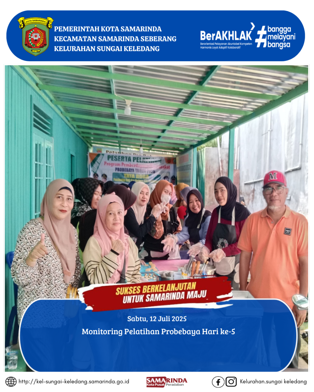 Monitoring Pelatihan Probebaya Hari ke-5