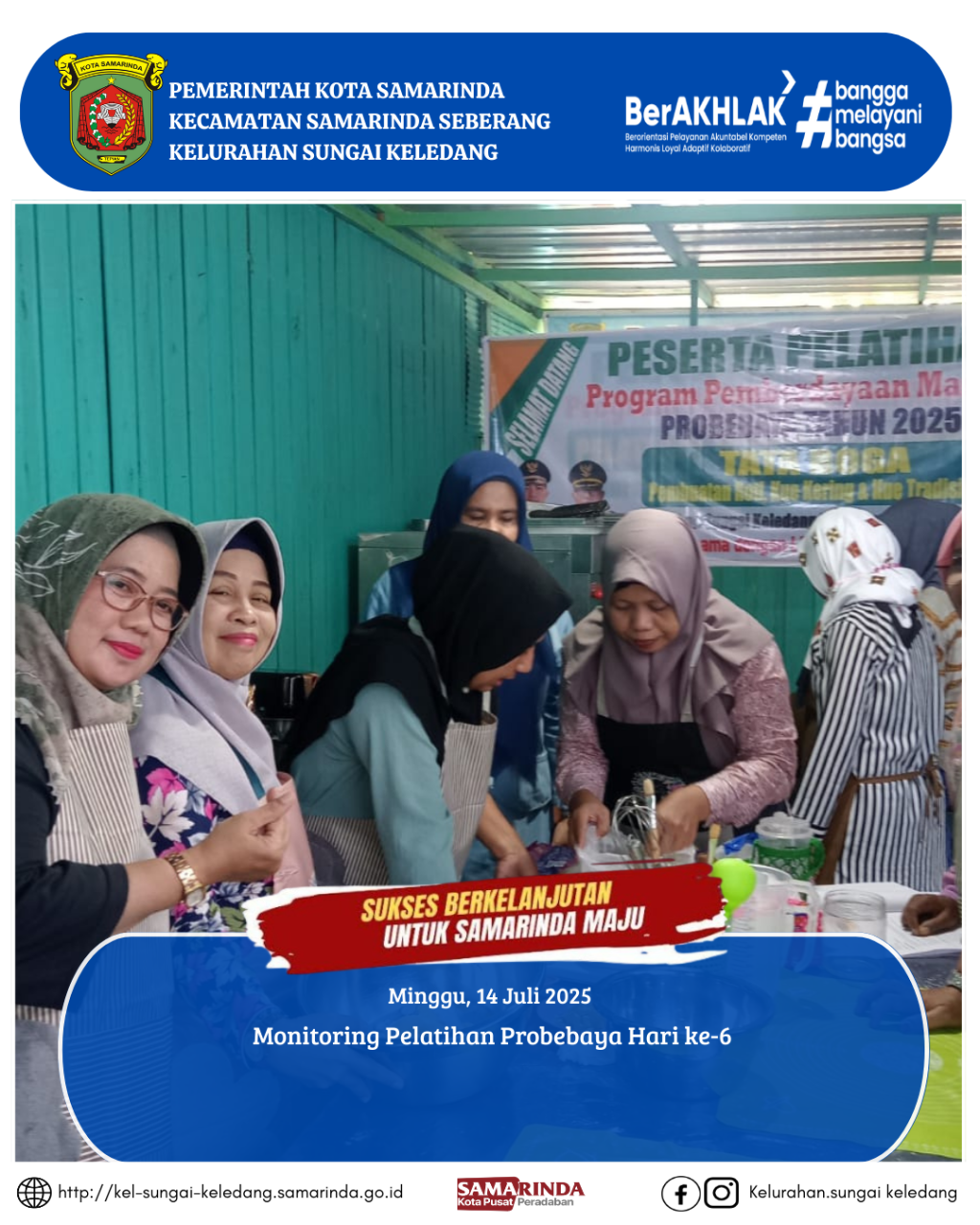Monitoring Pelatihan Probebaya Hari ke-6